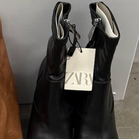 ZARA Platform Ankle Boot NEW size 6 - Picture 1 of 8